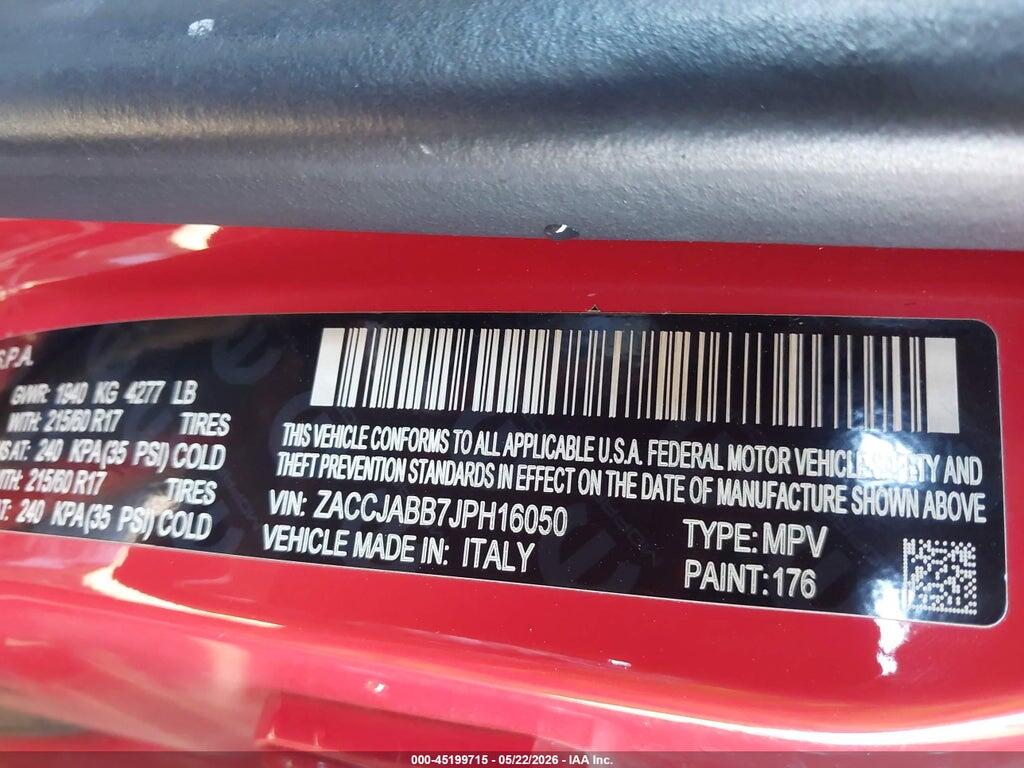 ZACCJABB7JPH16050 2018 JEEP RENEGADE photo no. 9