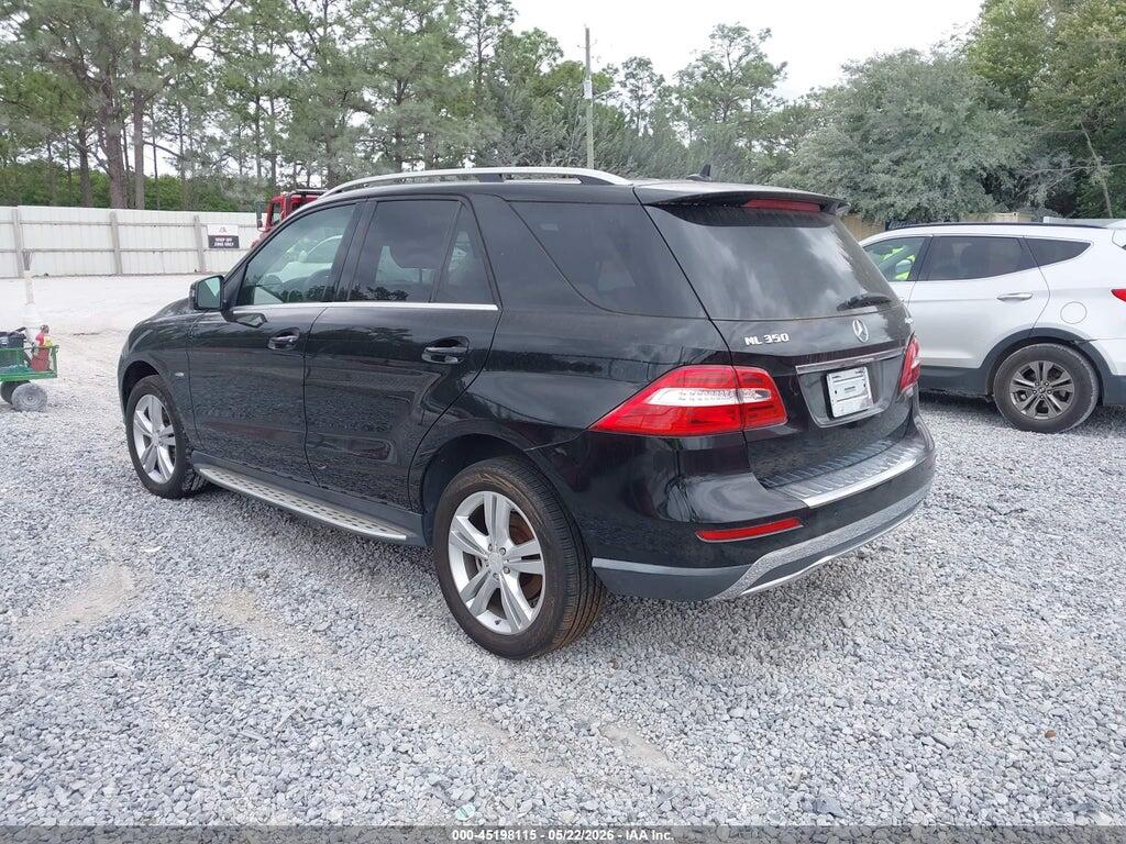 4JGDA5HB8CA011324 2012 MERCEDES-BENZ ML 350 photo no. 3