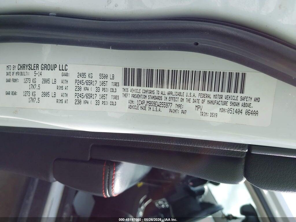1C4PJMBS9EW255977 2014 JEEP CHEROKEE photo no. 9