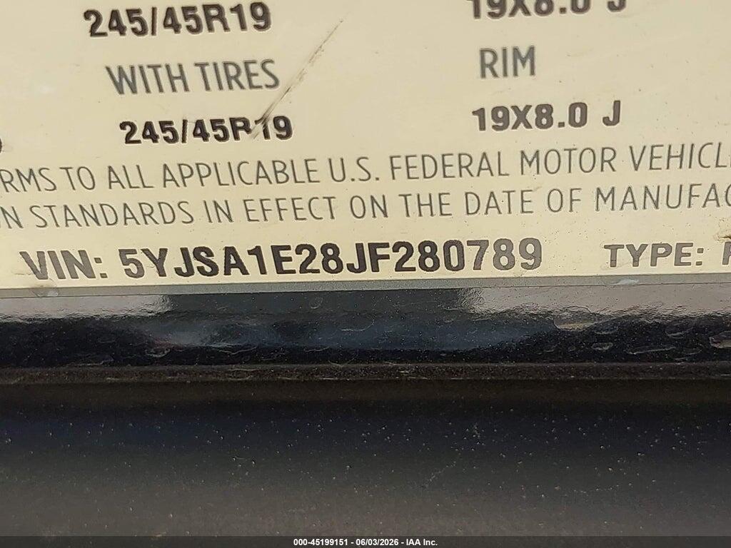 5YJSA1E28JF280789 2018 TESLA MODEL S photo no. 9