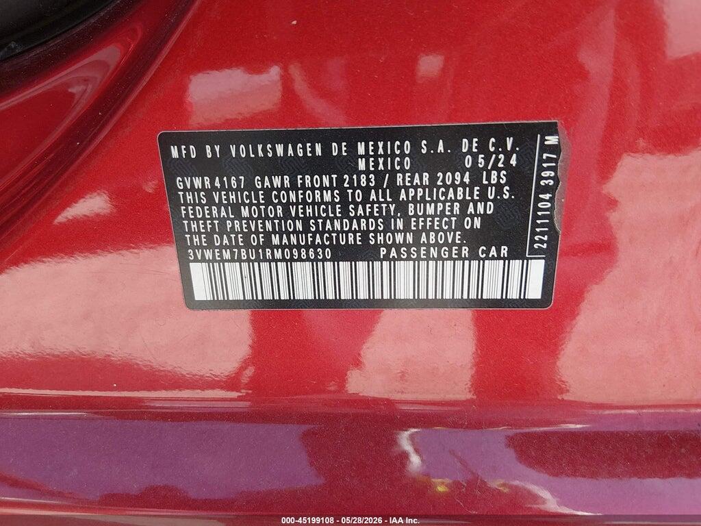 3VWEM7BU1RM098630 2024 VOLKSWAGEN JETTA photo no. 9