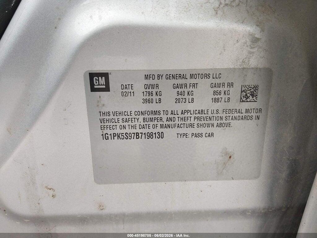 1G1PK5S97B7198130 2011 CHEVROLET CRUZE photo no. 9