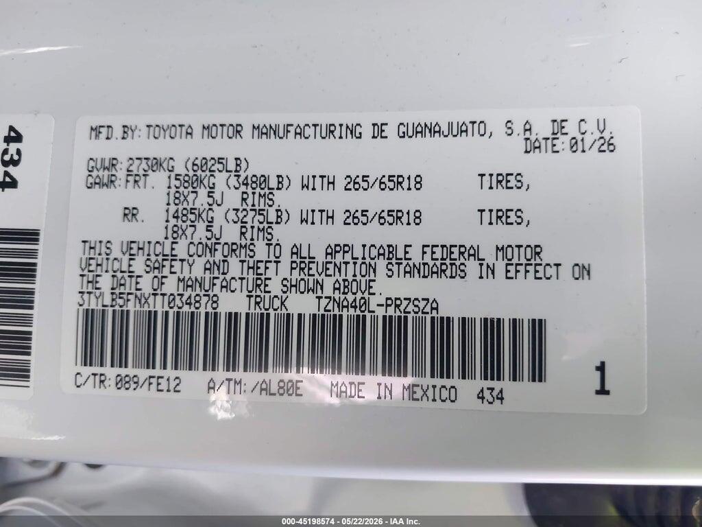3TYLB5FNXTT034878 2026 TOYOTA TACOMA photo no. 9