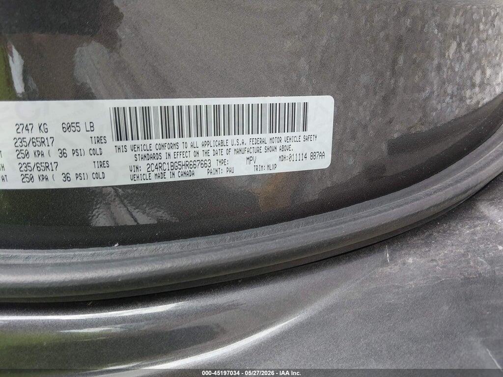 2C4RC1BG5HR667663 2017 CHRYSLER PACIFICA photo no. 9