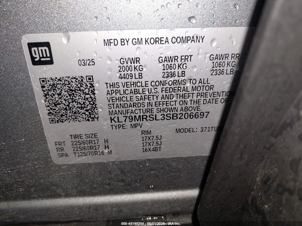 KL79MRSL3SB206697 2025 CHEVROLET TRAILBLAZER photo no. 9
