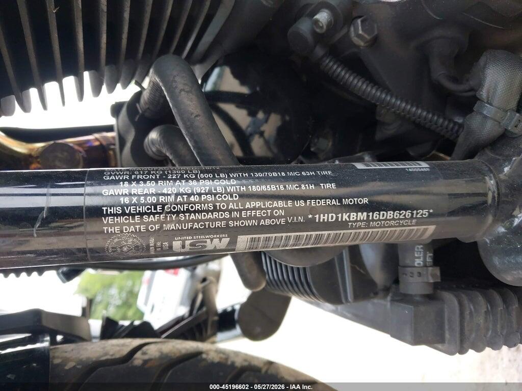 1HD1KBM16DB626125 2013 HARLEY-DAVIDSON FLHX photo no. 10