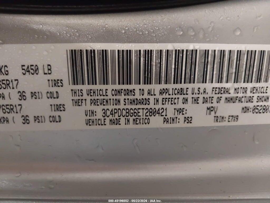 3C4PDCBG6ET280421 2014 DODGE JOURNEY photo no. 9