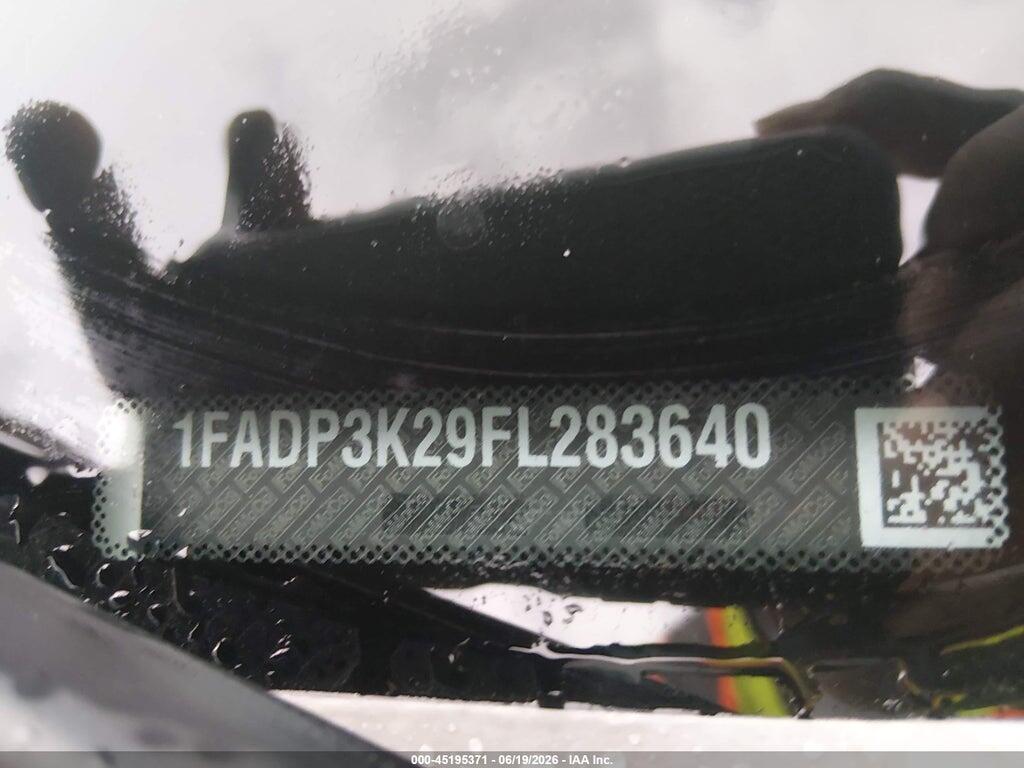 1FADP3K29FL283640 2015 FORD FOCUS photo no. 9