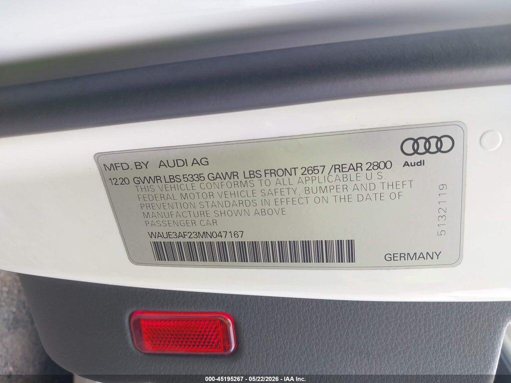 WAUE3AF23MN047167 2021 AUDI A6 photo no. 9