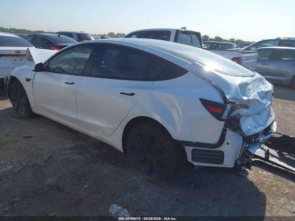 5YJ3E1EA3SF010029 2025 TESLA MODEL 3 photo no. 3