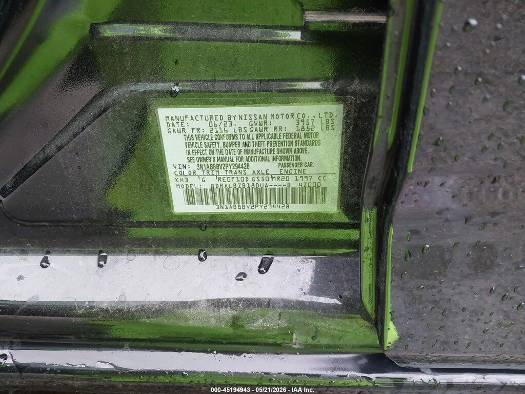 3N1AB8BV2PY294428 2023 NISSAN SENTRA photo no. 9