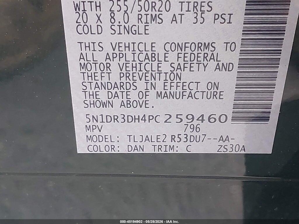 5N1DR3DH4PC259460 2023 NISSAN PATHFINDER photo no. 9