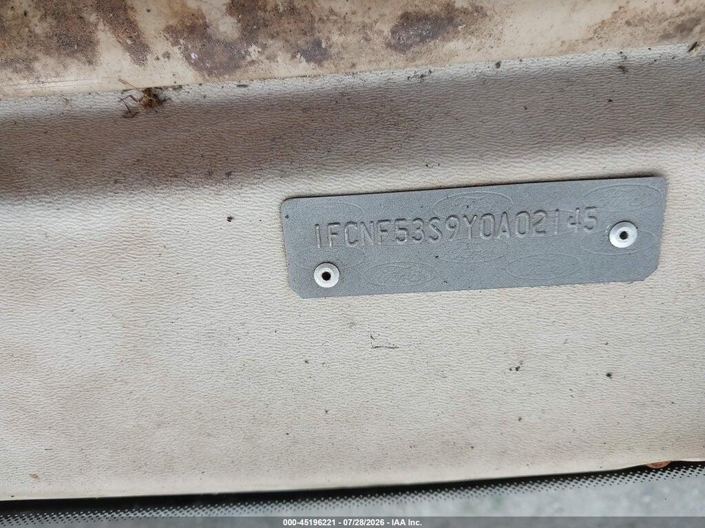1FCNF53S9Y0A02145 2000 FORD F550 photo no. 9