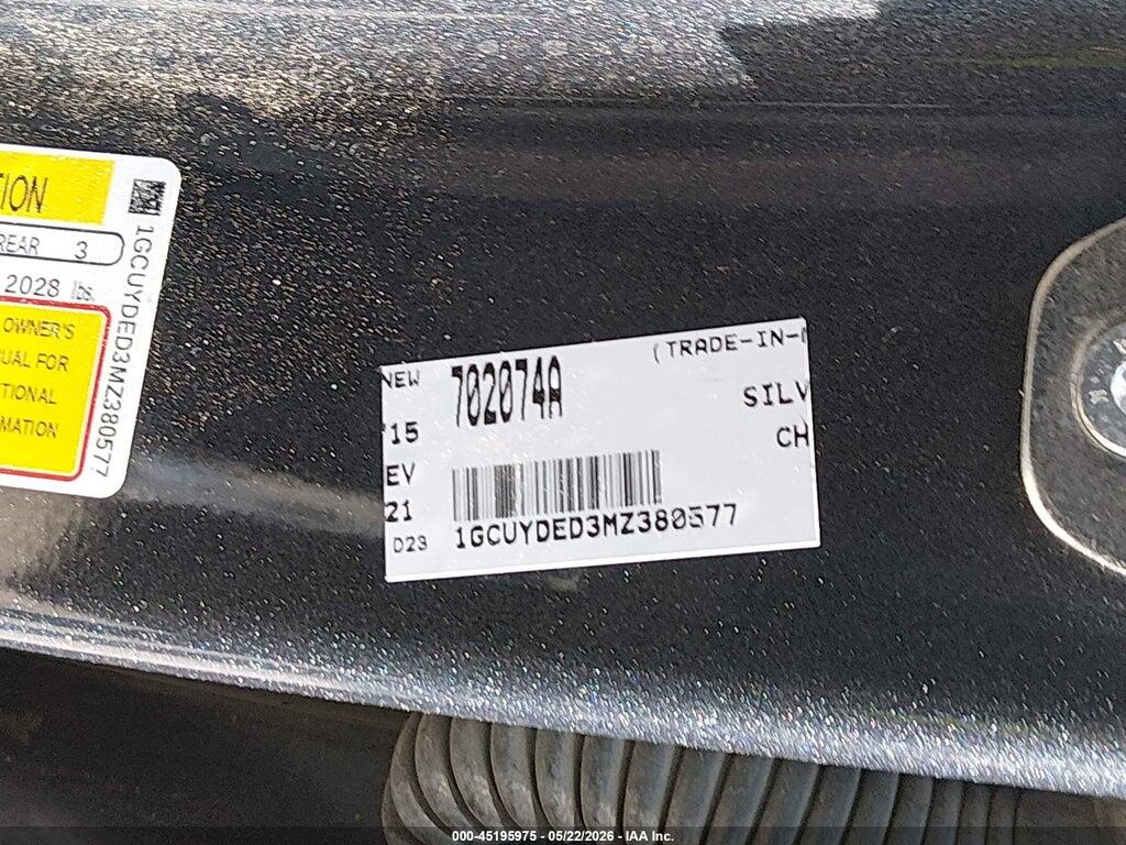 1GCUYDED3MZ380577 2021 CHEVROLET SILVERADO 1500 photo no. 9