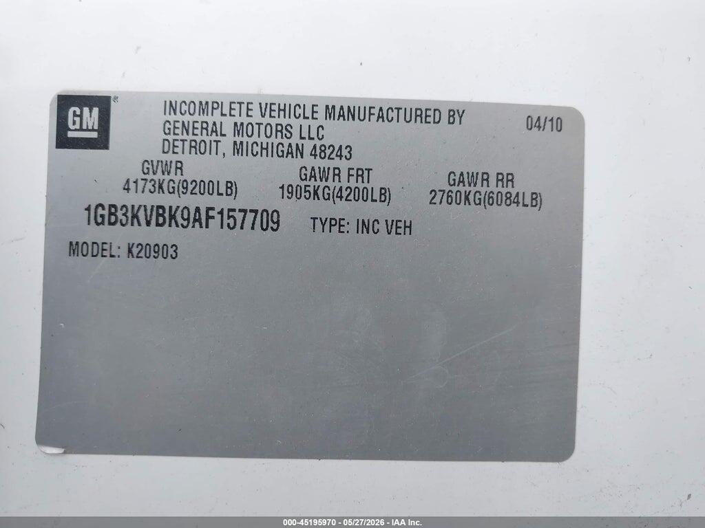 1GB3KVBK9AF157709 2010 CHEVROLET SILVERADO 2500HD photo no. 9