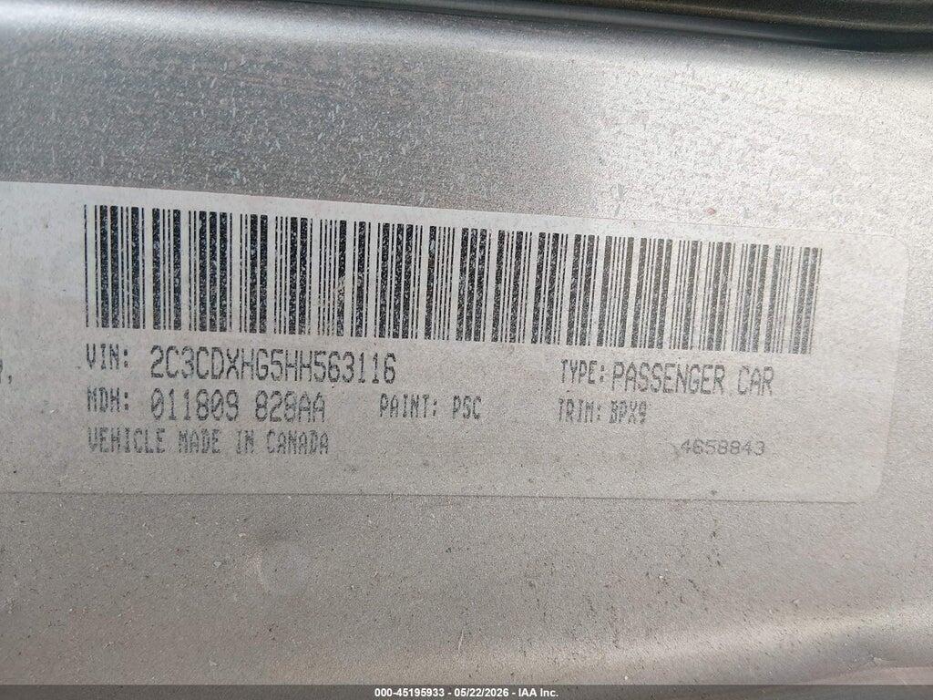 2C3CDXHG5HH563116 2017 DODGE CHARGER photo no. 9