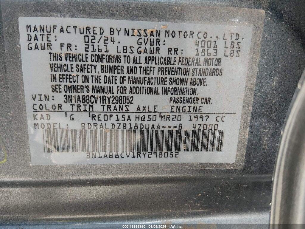 3N1AB8CV1RY298052 2024 NISSAN SENTRA photo no. 9
