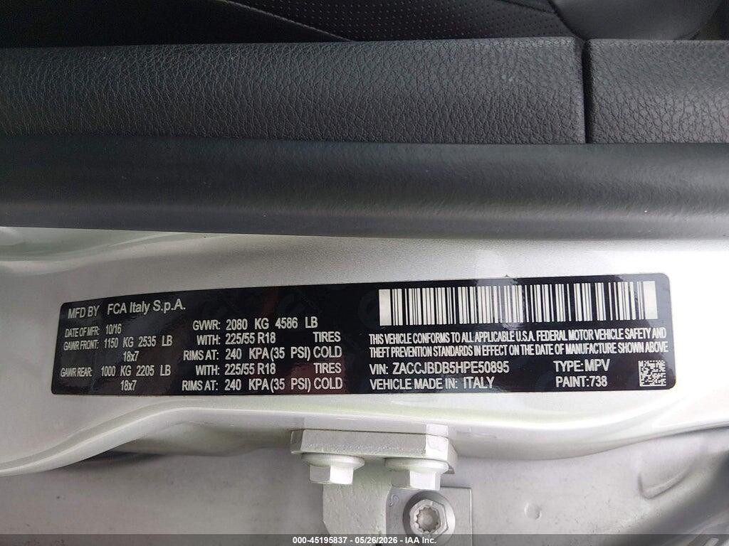 ZACCJBDB5HPE50895 2017 JEEP RENEGADE photo no. 9