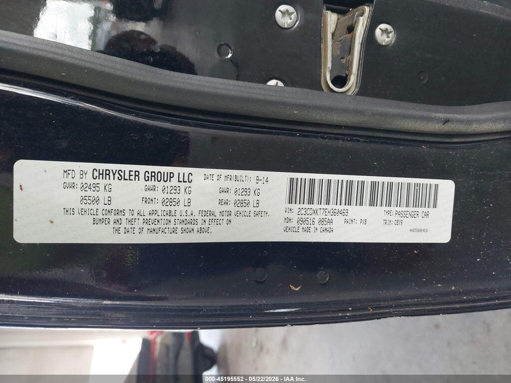 2C3CDXKT7EH360469 2014 DODGE CHARGER photo no. 9
