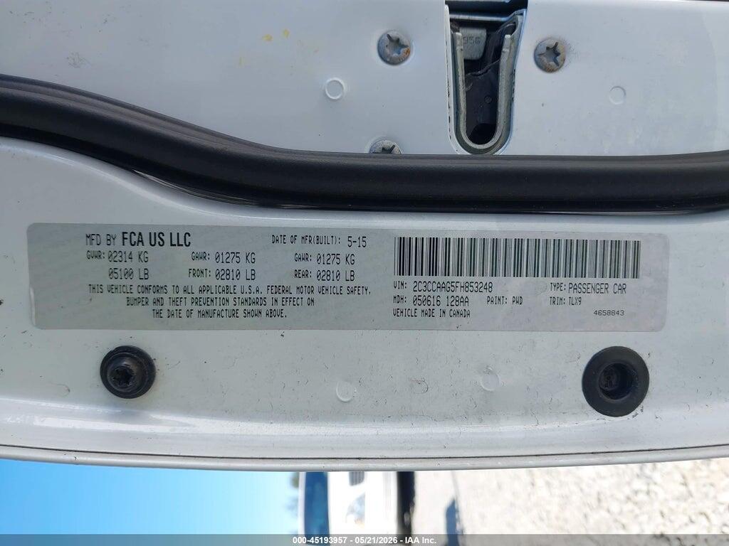 2C3CCAAG5FH853248 2015 CHRYSLER 300 photo no. 9