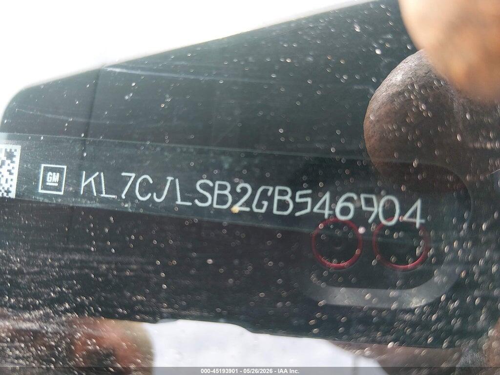 KL7CJLSB2GB546904 2016 CHEVROLET TRAX photo no. 9