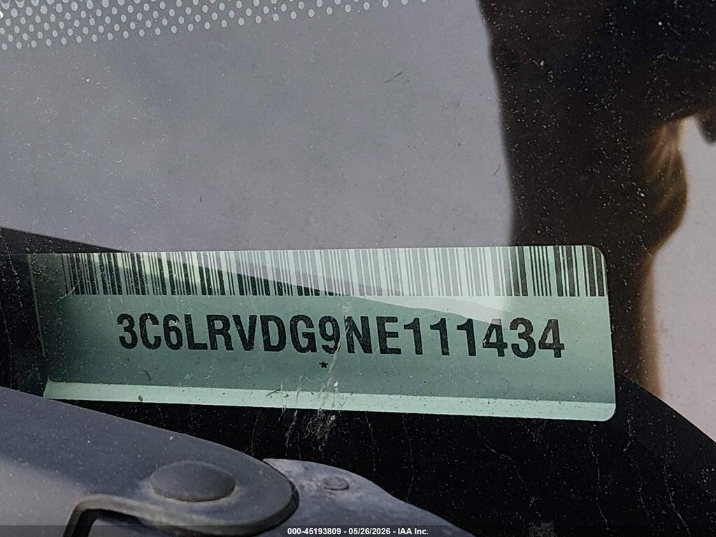 3C6LRVDG9NE111434 2022 RAM PROMASTER 2500 photo no. 9