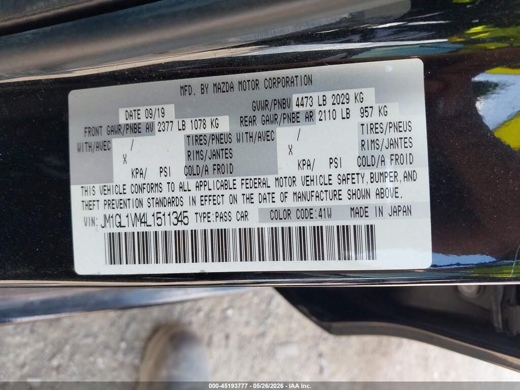 JM1GL1VM4L1511345 2020 MAZDA MAZDA6 photo no. 9