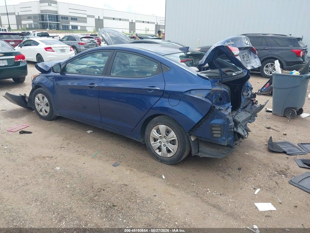 5NPDH4AE1GH736230 2016 HYUNDAI ELANTRA photo no. 3