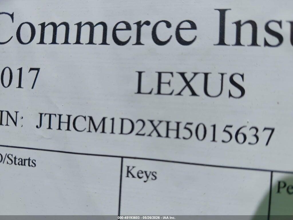 JTHCM1D2XH5015637 2017 LEXUS IS 300 photo no. 8