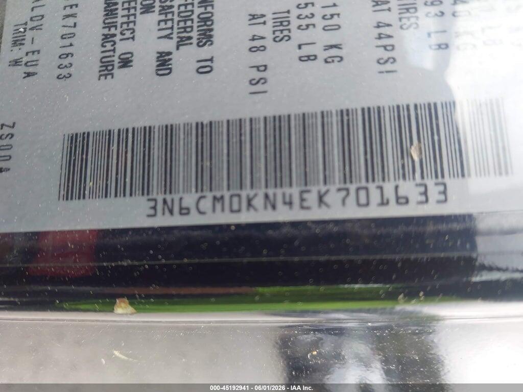 3N6CM0KN4EK701633 2014 NISSAN NV200 photo no. 9