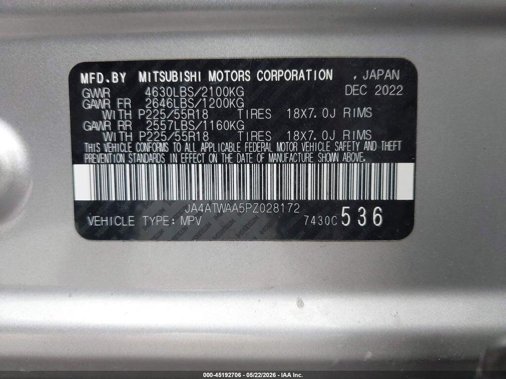JA4ATWAA5PZ028172 2023 MITSUBISHI ECLIPSE CROSS photo no. 9