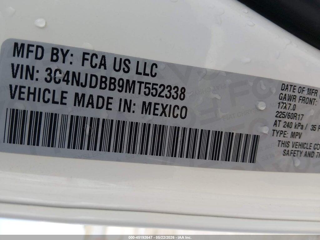 3C4NJDBB9MT552338 2021 JEEP COMPASS photo no. 9