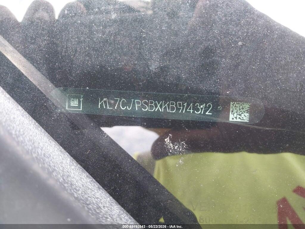 KL7CJPSBXKB914312 2019 CHEVROLET TRAX photo no. 9