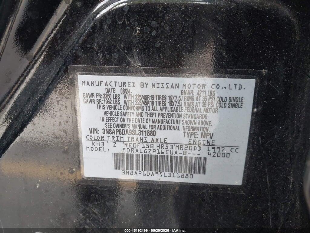 3N8AP6DA9SL311880 2025 NISSAN KICKS photo no. 9