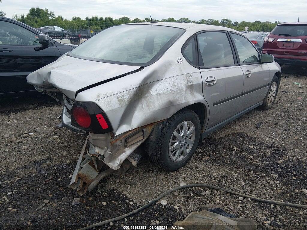 2G1WF52E559310097 2005 CHEVROLET IMPALA photo no. 4
