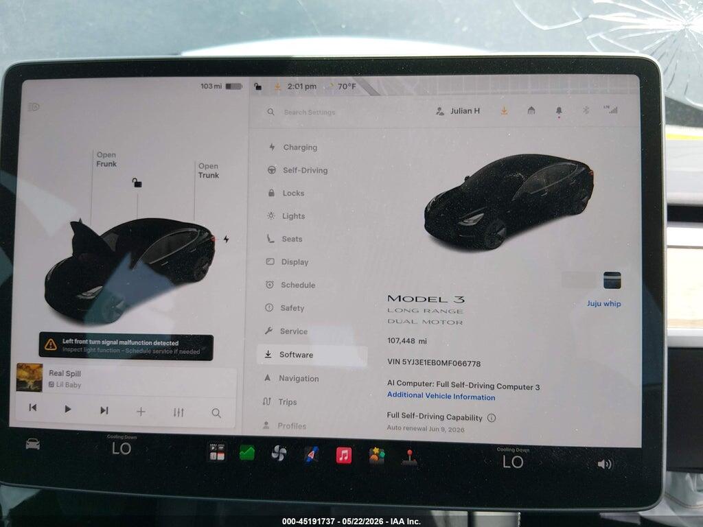 5YJ3E1EB0MF066778 2021 TESLA MODEL 3 photo no. 7