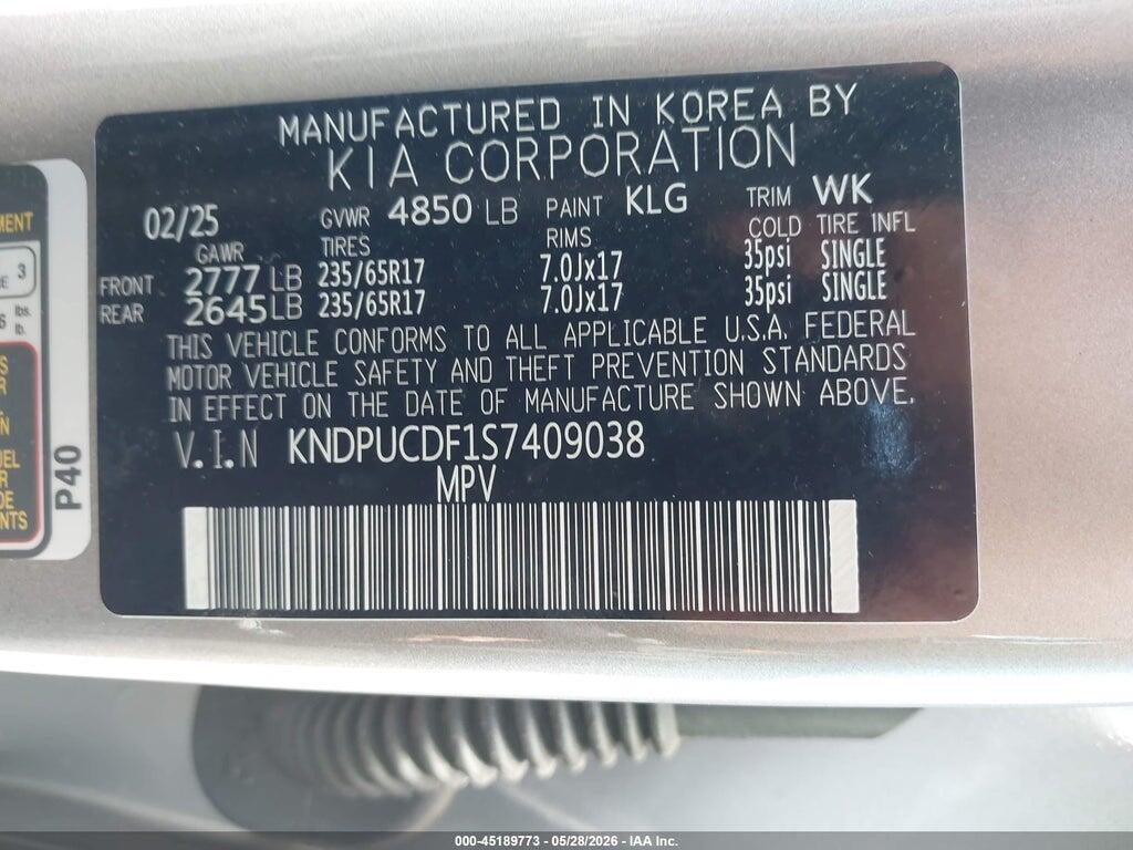 KNDPUCDF1S7409038 2025 KIA SPORTAGE photo no. 9