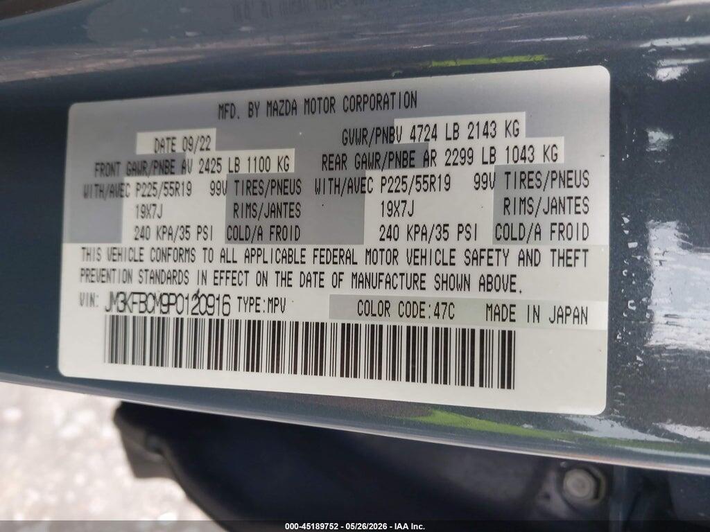 JM3KFBCM9P0120916 2023 MAZDA CX-5 photo no. 9