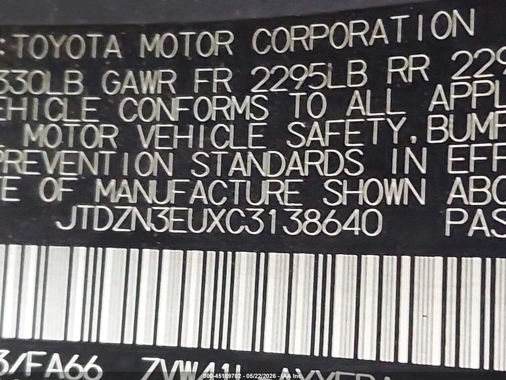 JTDZN3EUXC3138640 2012 TOYOTA PRIUS V photo no. 9