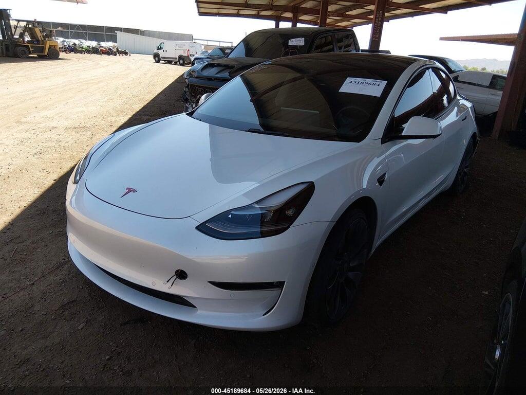 5YJ3E1ECXNF209102 2022 TESLA MODEL 3 photo no. 2