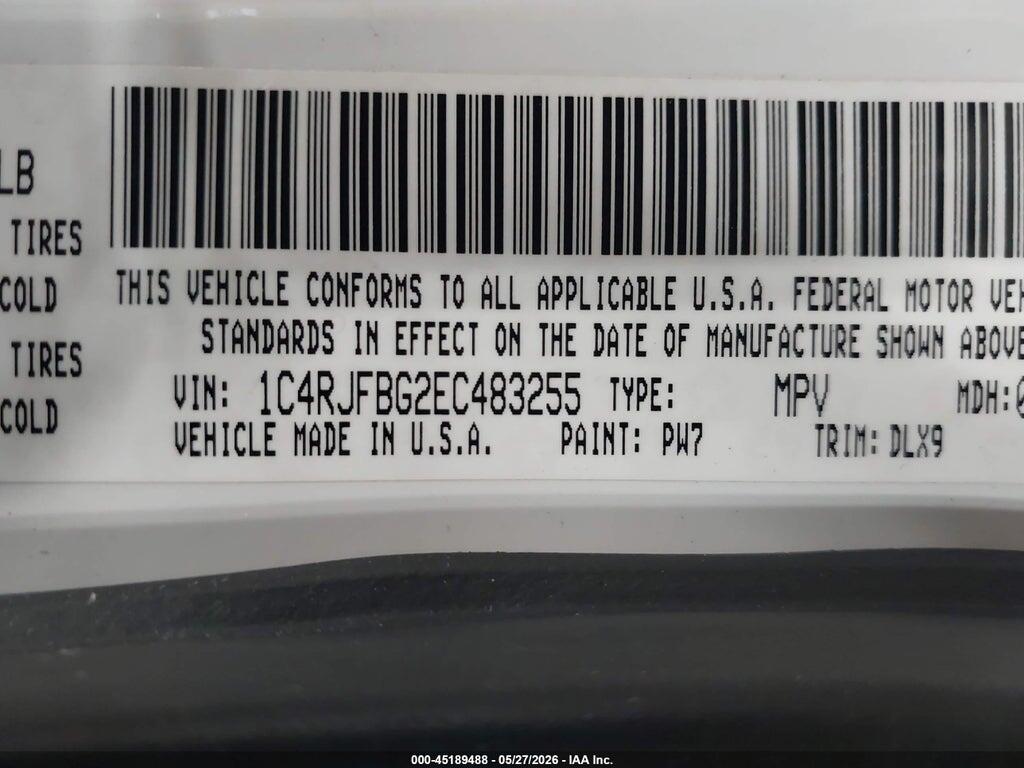 1C4RJFBG2EC483255 2014 JEEP GRAND CHEROKEE photo no. 9
