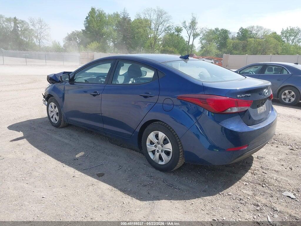 5NPDH4AE0GH729138 2016 HYUNDAI ELANTRA photo no. 3