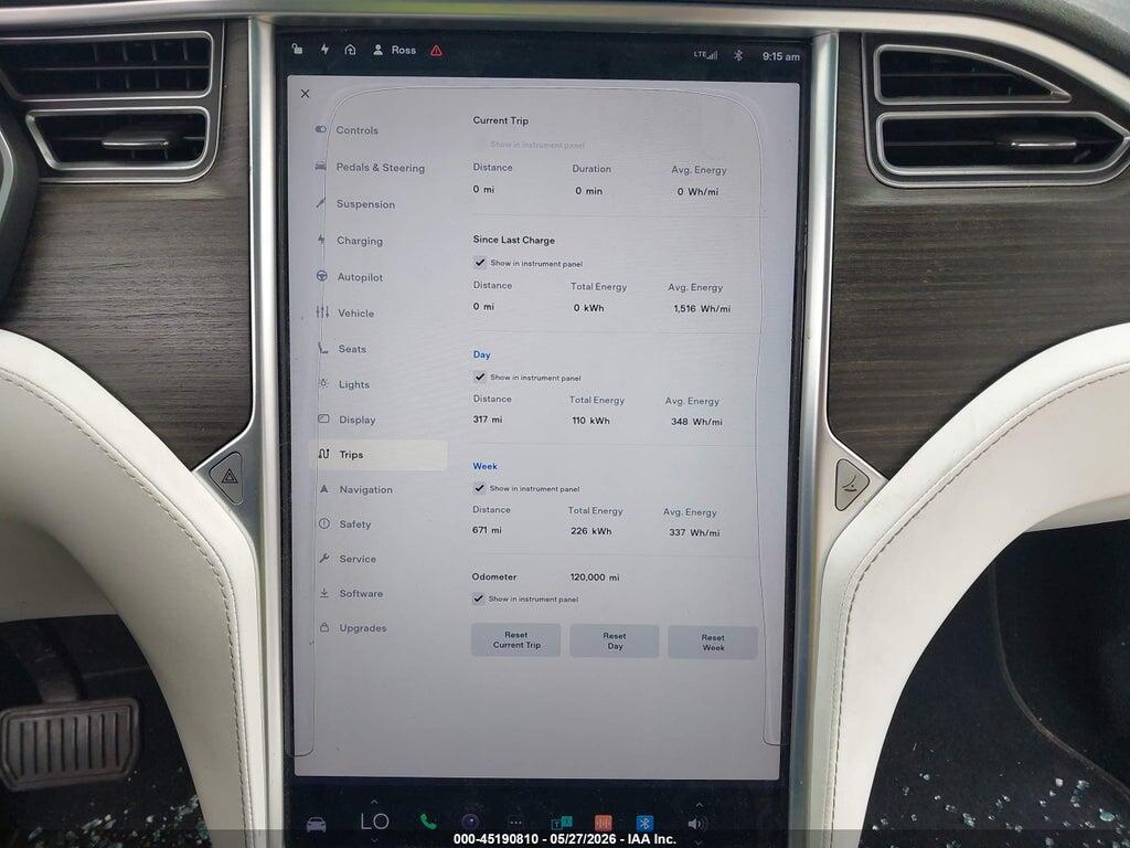 5YJXCAE24GF014131 2016 TESLA MODEL X photo no. 7