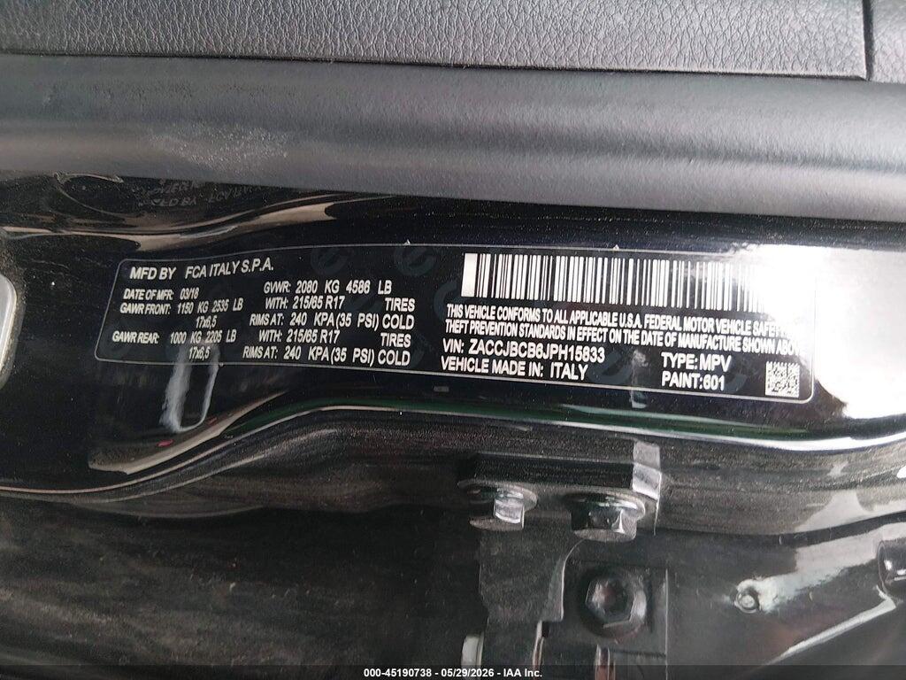 ZACCJBCB6JPH15833 2018 JEEP RENEGADE photo no. 9