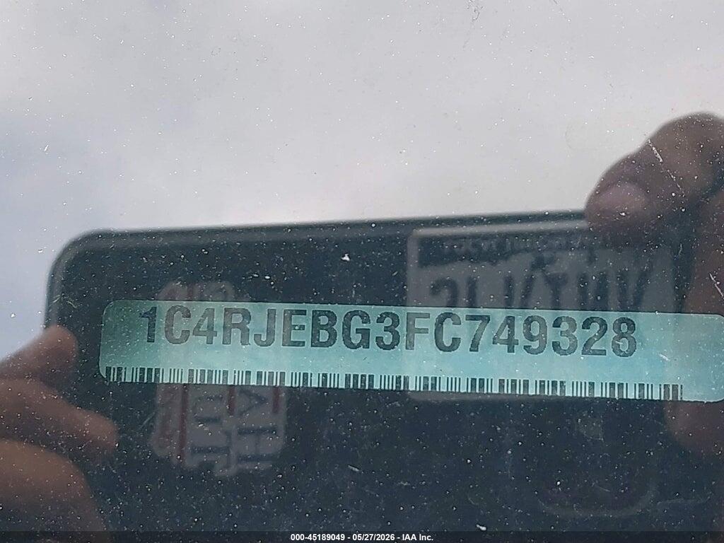 1C4RJEBG3FC749328 2015 JEEP GRAND CHEROKEE photo no. 9