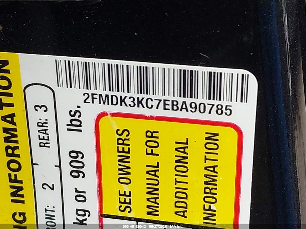 2FMDK3KC7EBA90785 2014 FORD EDGE photo no. 9