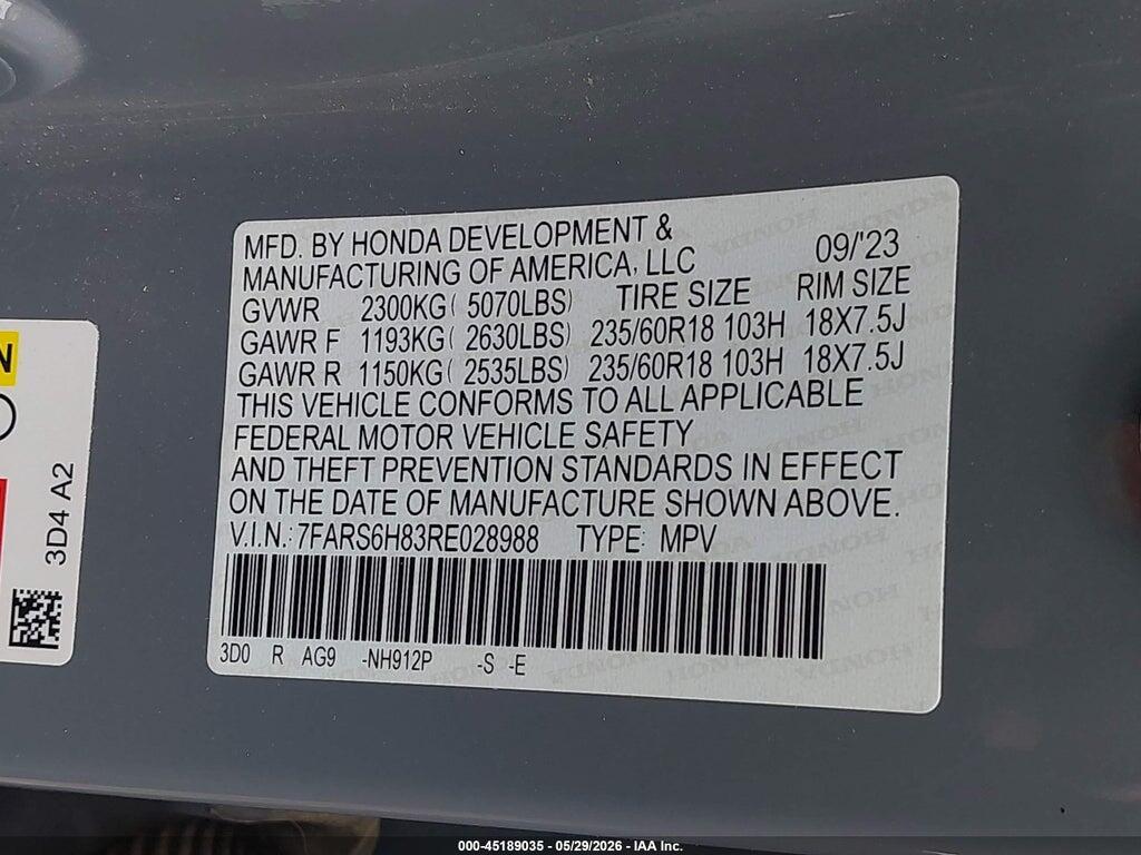7FARS6H83RE028988 2024 HONDA CR-V HYBRID photo no. 9