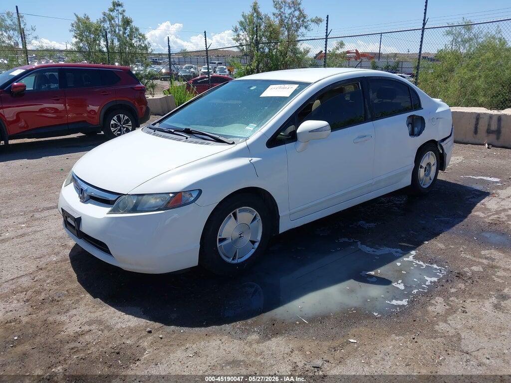 JHMFA36208S030647 2008 HONDA CIVIC HYBRID photo no. 2