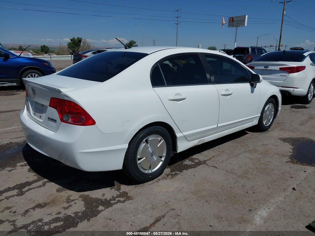 JHMFA36208S030647 2008 HONDA CIVIC HYBRID photo no. 4