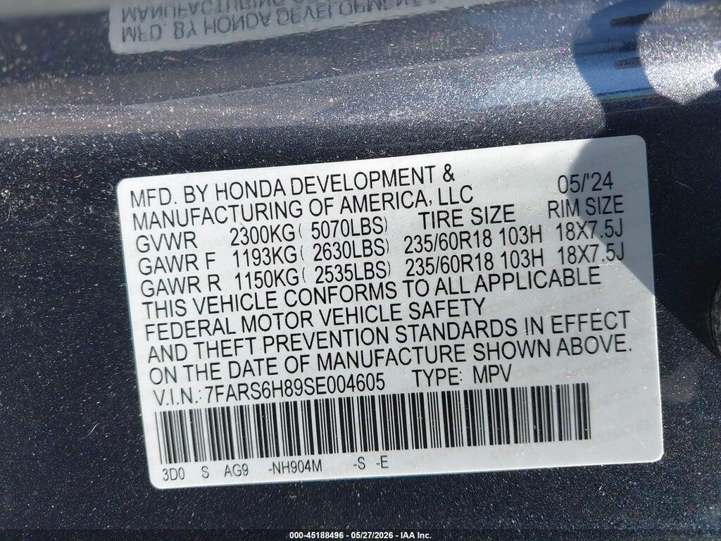 7FARS6H89SE004605 2025 HONDA CR-V HYBRID photo no. 9